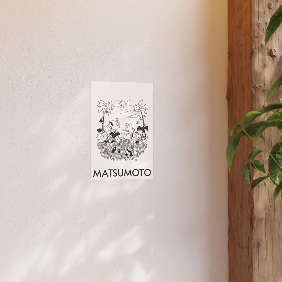 Thumbnail: Island Fun Satin and Archival Matte Posters by Ikki Matsumoto