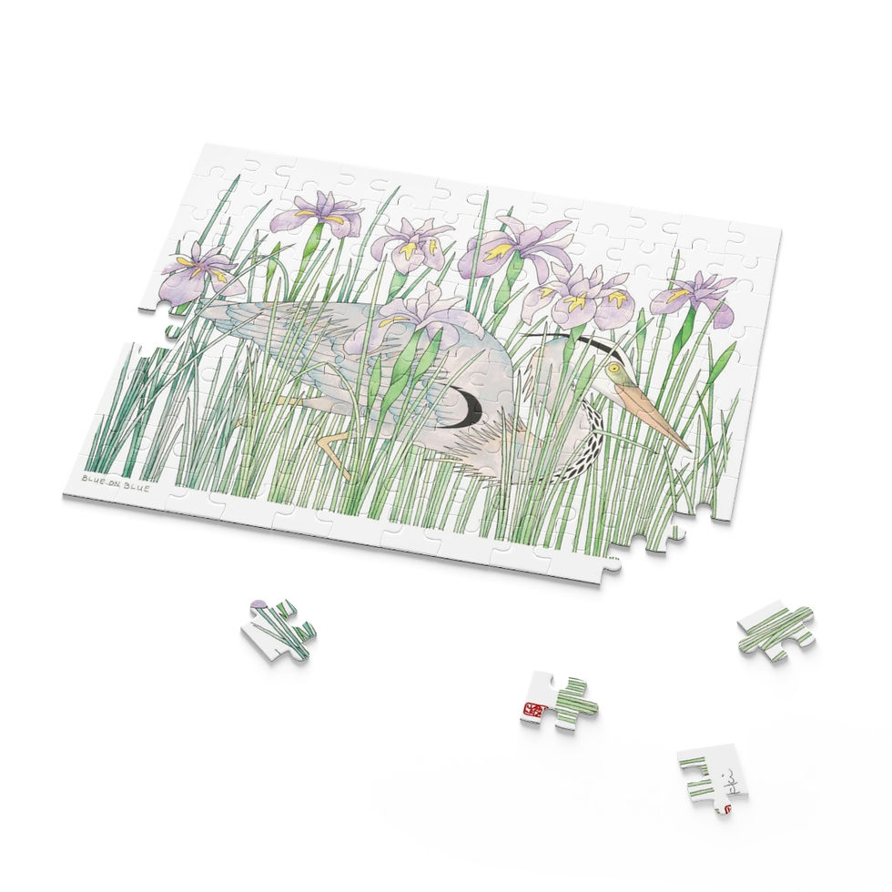 Thumbnail: Blue on Blue Puzzle by Ikki Matsumoto 