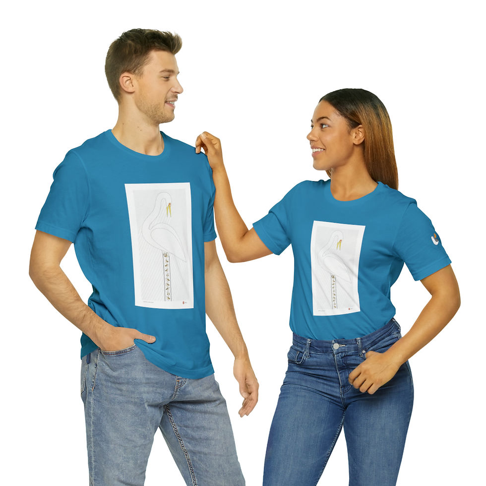Thumbnail: Sudden Showers Unisex Style Jersey Short Sleeve Tee by Ikki Matsumoto