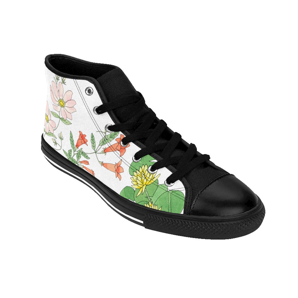 Thumbnail: Florida Wild Flowers by Ikki Matsumoto Women's High-top Sneakers