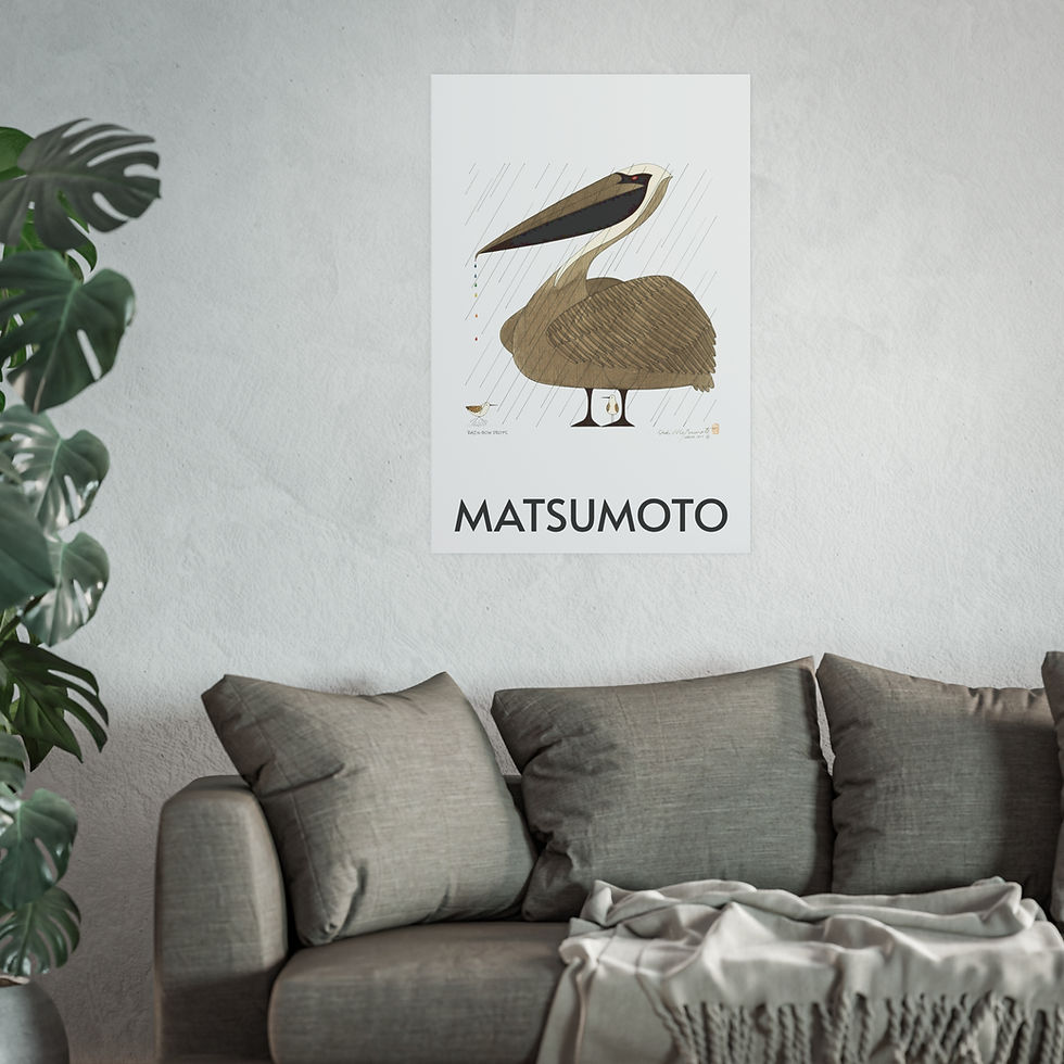 Thumbnail: Rainbow Drops Satin and Archival Matte Posters by Ikki Matsumoto