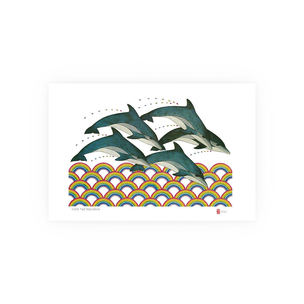 Thumbnail: Over the Rainbow Satin and Archival Matte Posters by Ikki Matsumoto