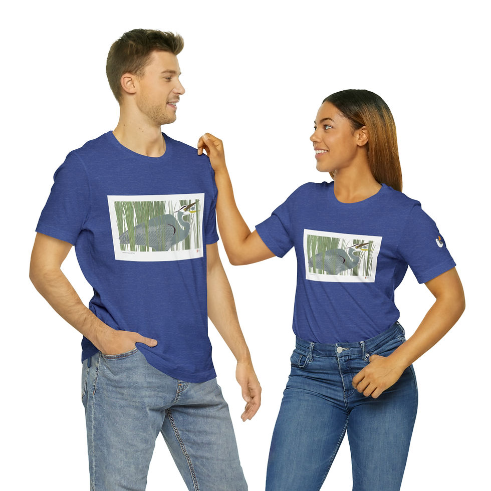 Thumbnail: Morning Catch Unisex Style Jersey Short Sleeve Tee by Ikki Matsumoto