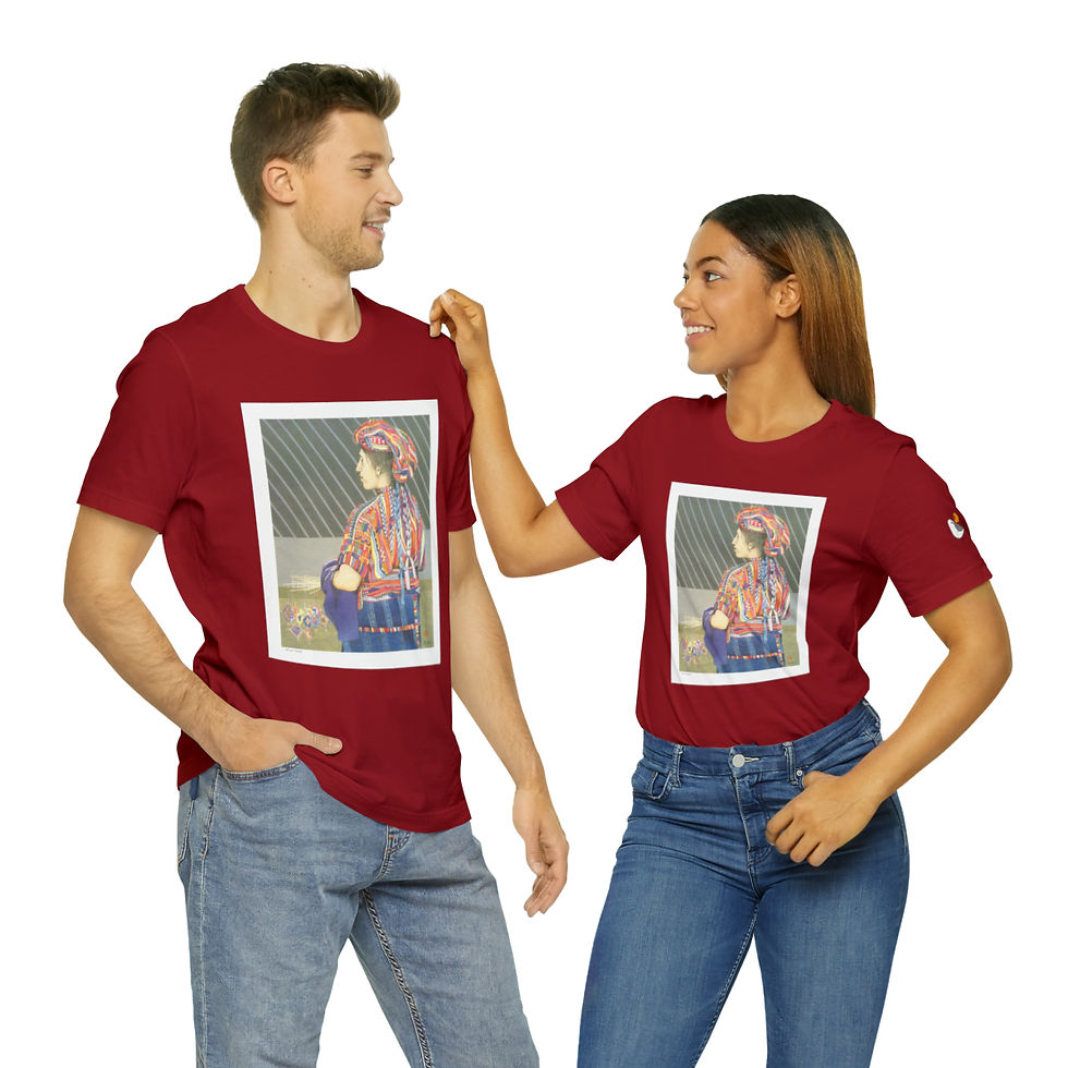 Thumbnail: Guatemalan Street Vendor Unisex Style Jersey Short Sleeve Tee by Ikki Matsumoto