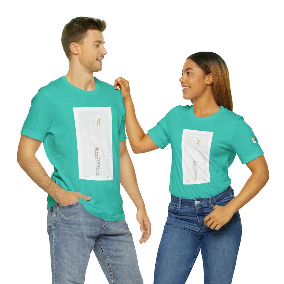 Thumbnail: Sudden Showers Unisex Style Jersey Short Sleeve Tee by Ikki Matsumoto