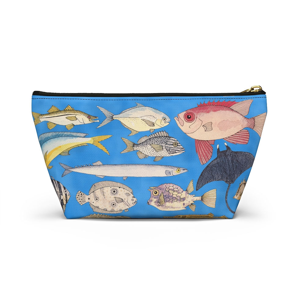 Thumbnail: Florida Fish Accessory Pouch w T-bottom by Ikki Matsumoto 