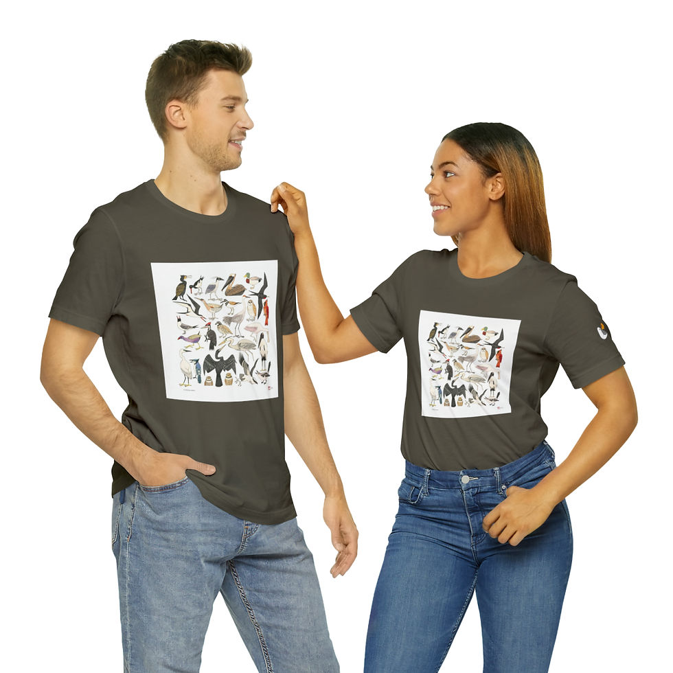 Thumbnail: Florida Birds Unisex Jersey Short Sleeve Tee by Ikki Matsumoto