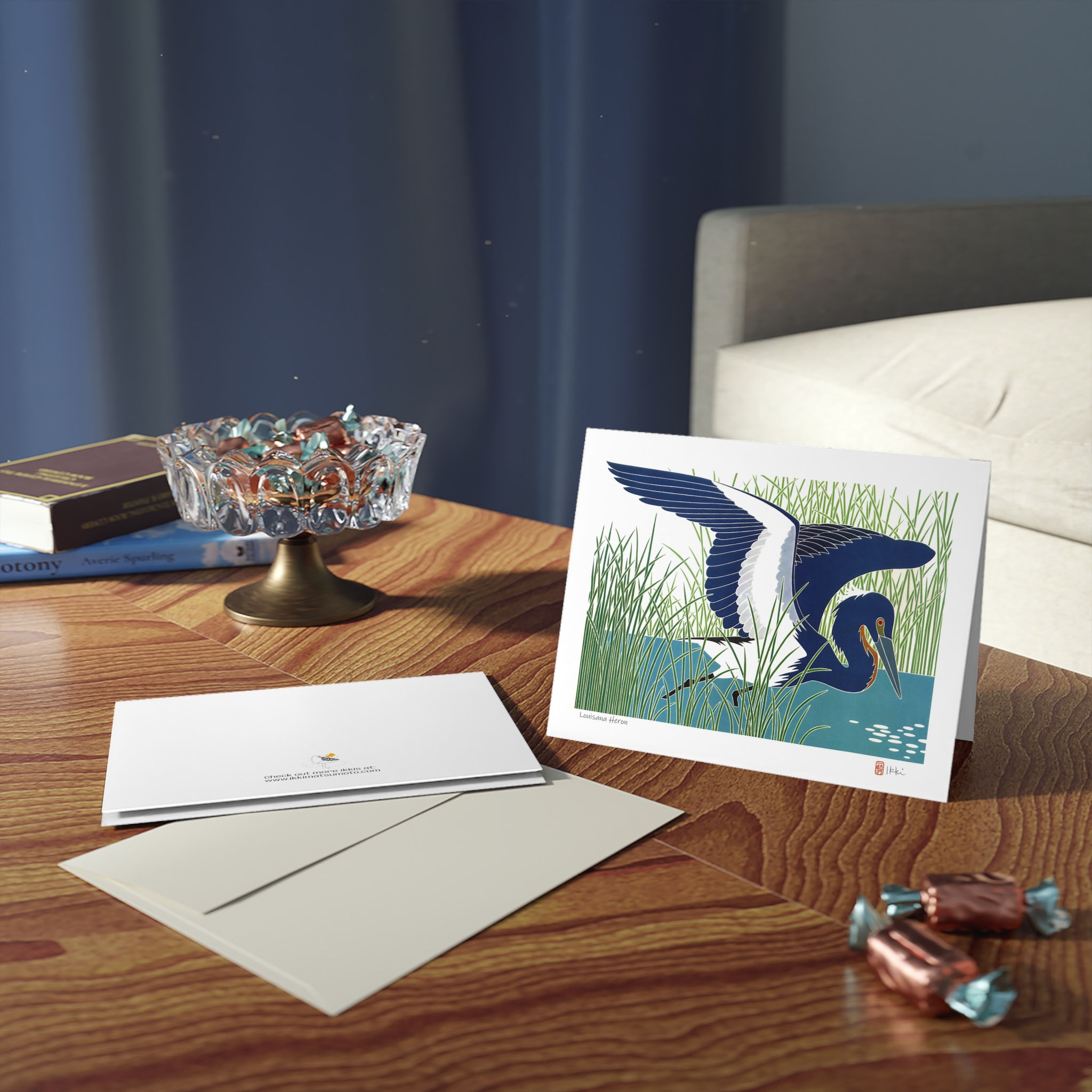 Louisiana Heron by Ikki Matsumoto Cards - 8, 16, or 24 Pieces