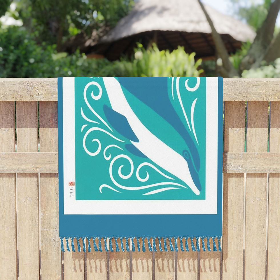 Thumbnail: Jump For Joy by Ikki Matsumoto Boho Beach Cloth