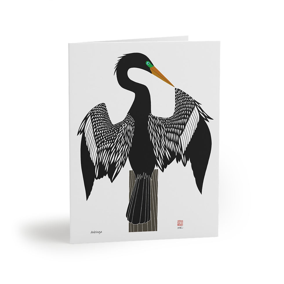 Thumbnail: Anhinga by Ikki Matsumoto Cards - 8, 16, or 24 Pieces