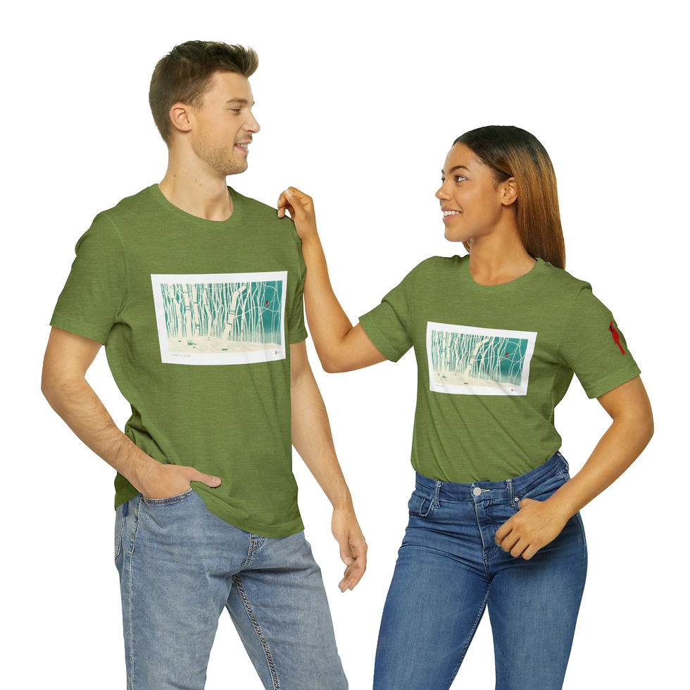 Thumbnail: A Touch of Color Unisex Jersey Short Sleeve Tee by Ikki Matsumoto