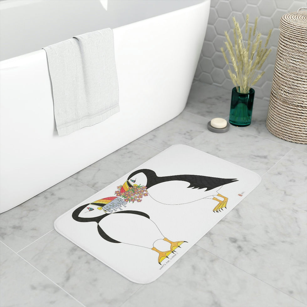 Thumbnail: What's For Supper? by Ikki Matsumoto Memory Foam Bath Mat