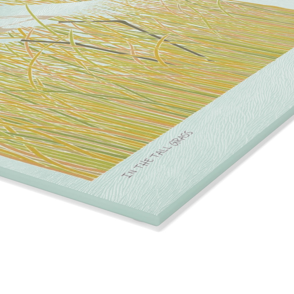 Thumbnail: In The Tall Grass by Ikki Matsumoto Glass Cutting Board