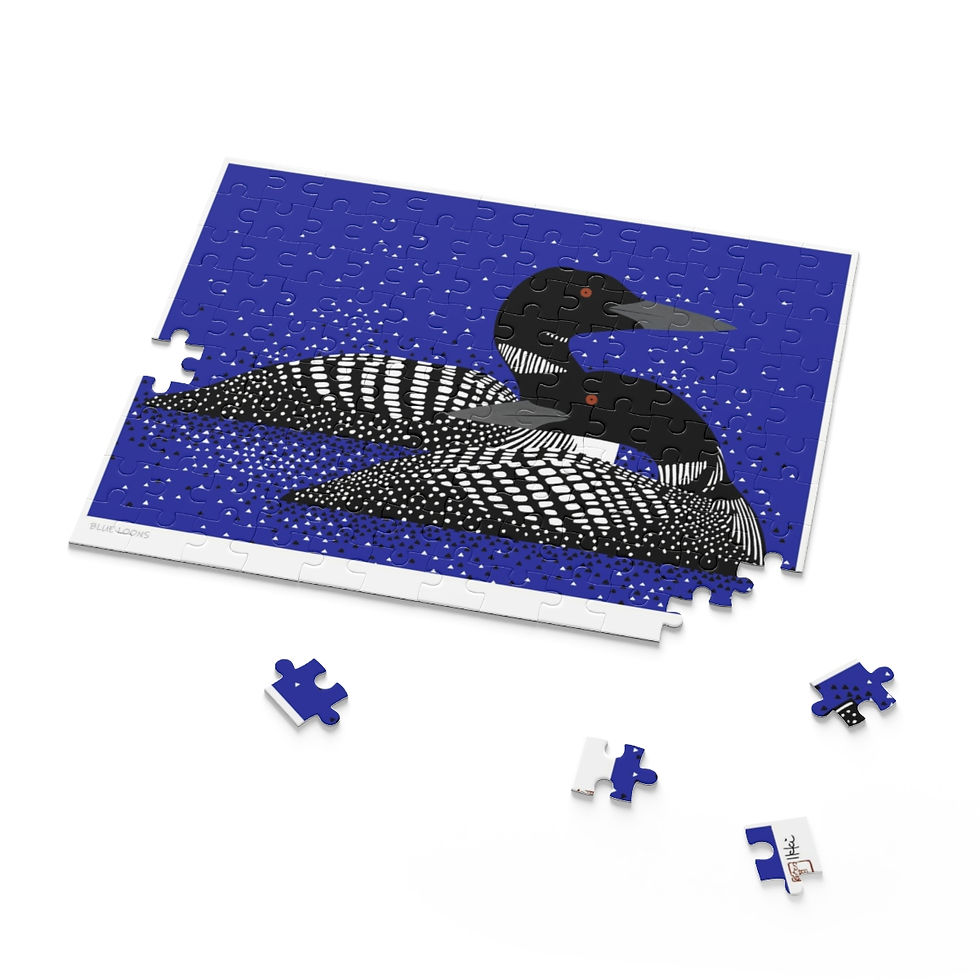 Thumbnail: Blue Loons Puzzle by Ikki Matsumoto 
