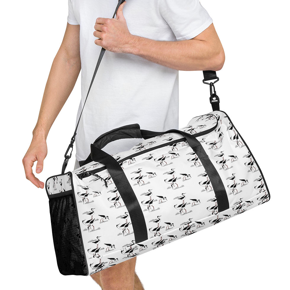 Thumbnail: Black Skimmers by Ikki Matsumoto Duffle bag