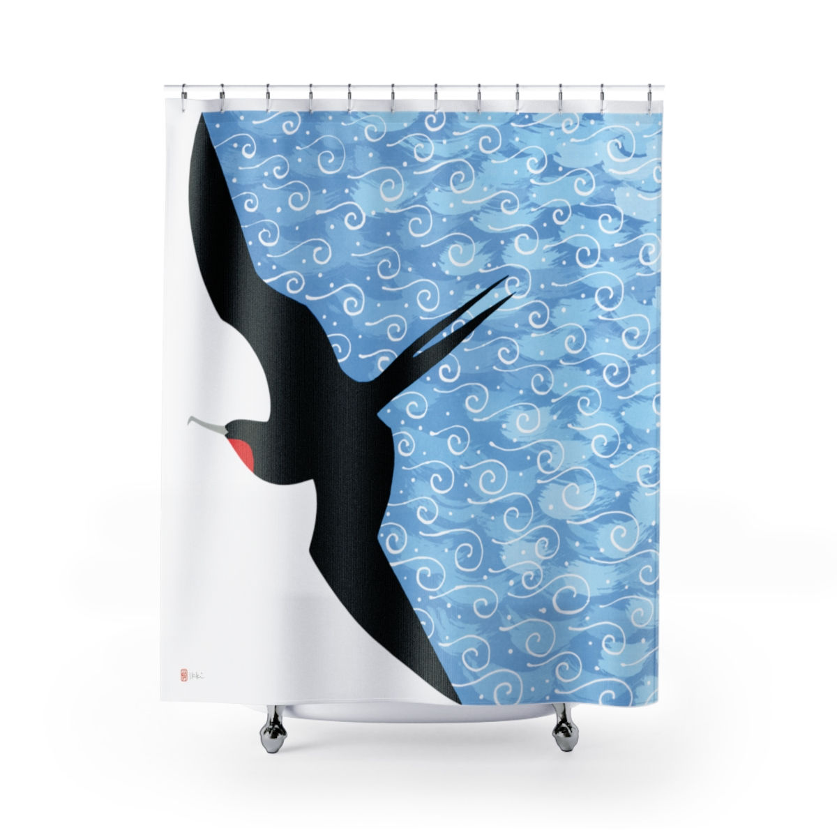 Lone Flyer Shower Curtain