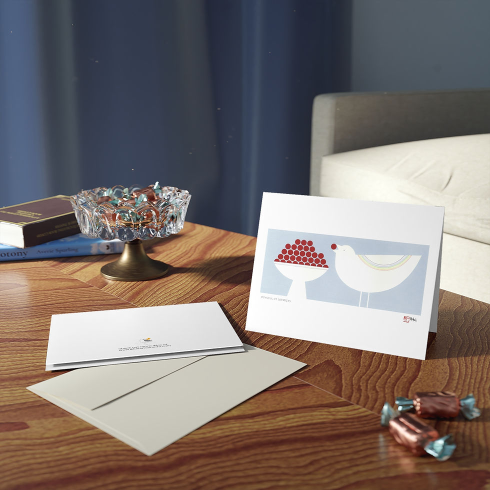 Thumbnail: Bowl Full of Cherries by Ikki Matsumoto Cards - 8, 16, or 24 Pieces