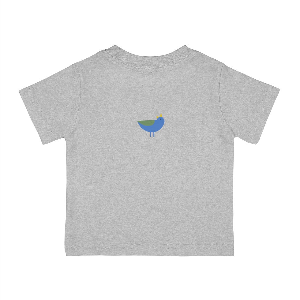 Thumbnail: Flamingo and Blue Birds by Ikki Matsumoto Infant Cotton Jersey Tee