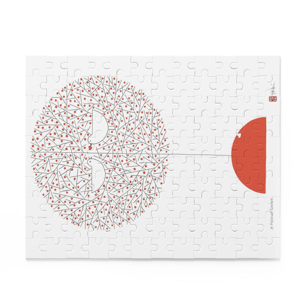 Thumbnail: A Piece of Sunset Puzzle by Ikki Matsumoto (120, 252, 500-Piece)