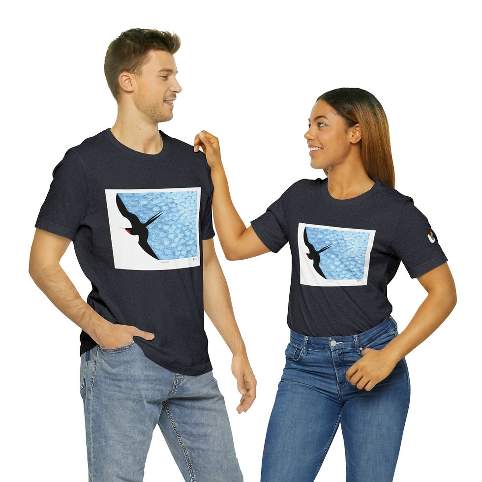 Thumbnail: Lone Flyer Unisex Style Jersey Short Sleeve Tee by Ikki Matsumoto