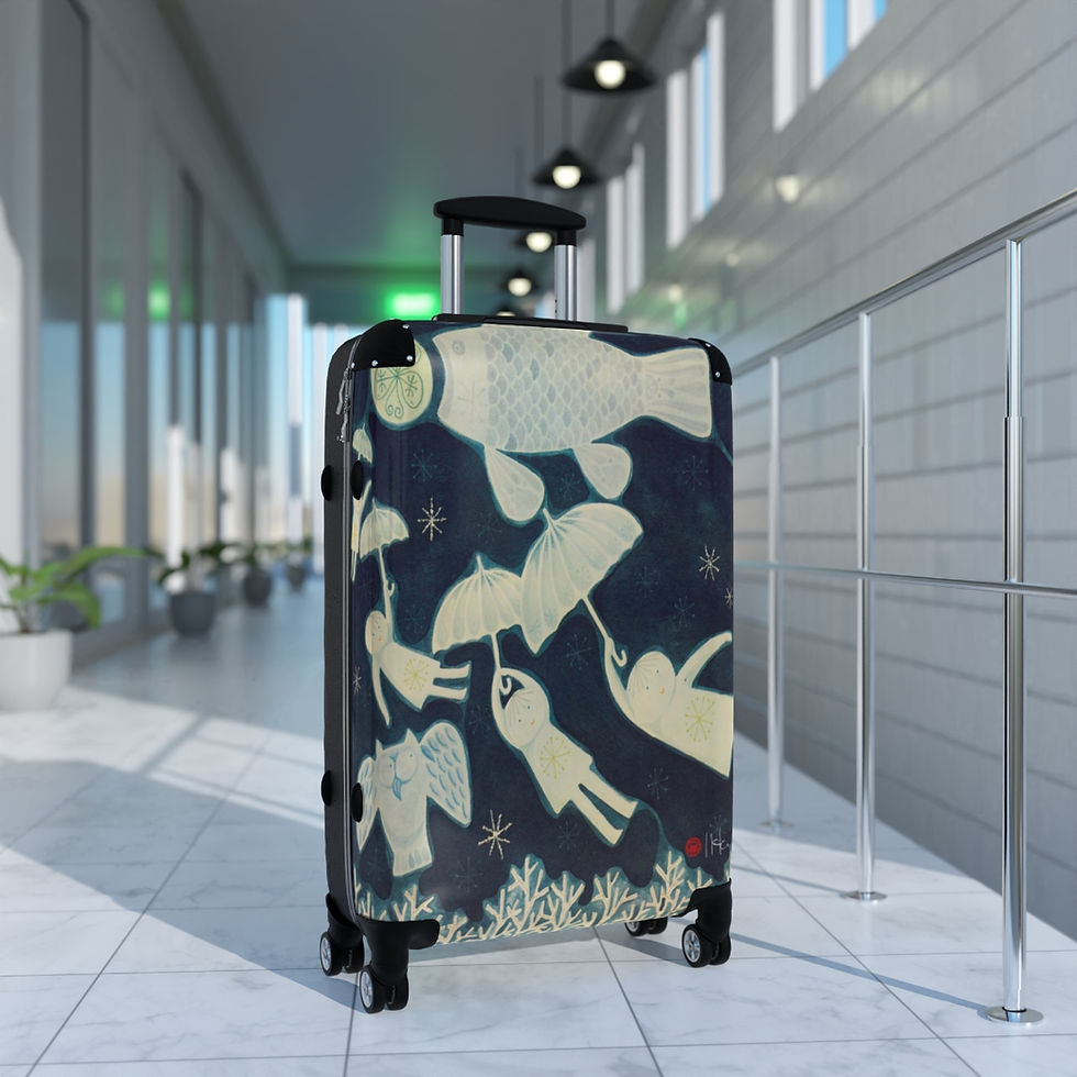 Thumbnail: Fly To The Moon by Ikki Matsumoto Cabin Suitcase