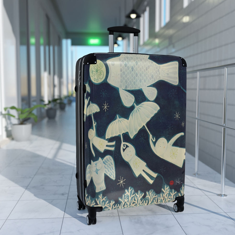 Thumbnail: Fly To The Moon by Ikki Matsumoto Cabin Suitcase