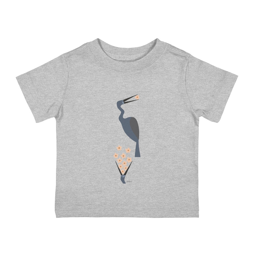 Thumbnail: Anhinga Love Song by Ikki Matsumoto Infant Cotton Jersey Tee