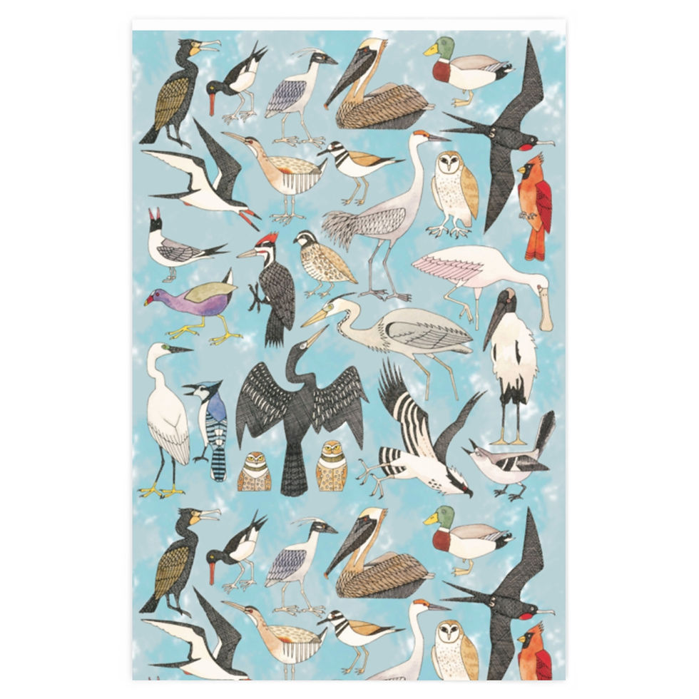 Thumbnail: Florida Birds Wrapping Paper by Ikki Matsumoto