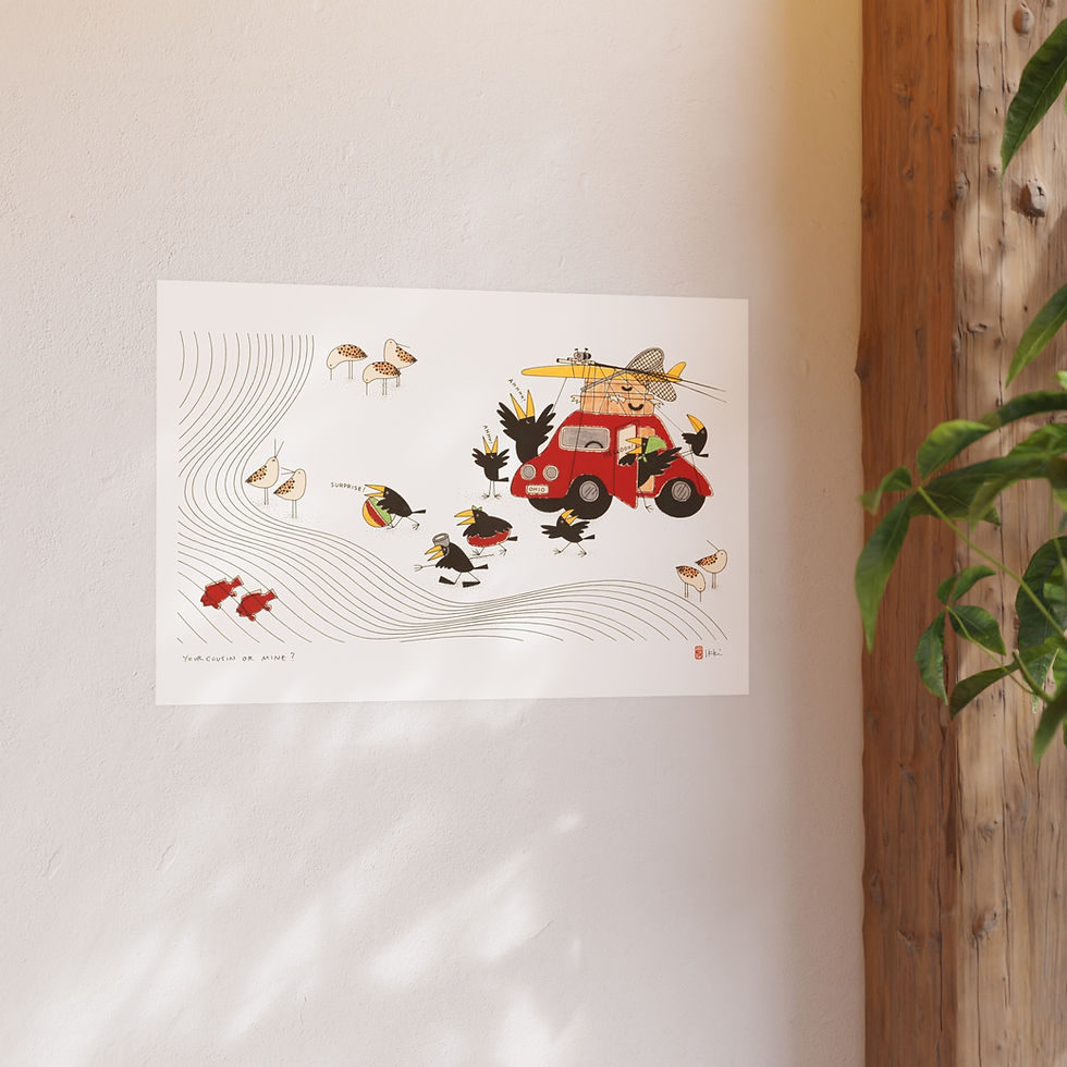 Thumbnail: Your Cousins on Mine Satin and Archival Matte Posters by Ikki Matsumoto