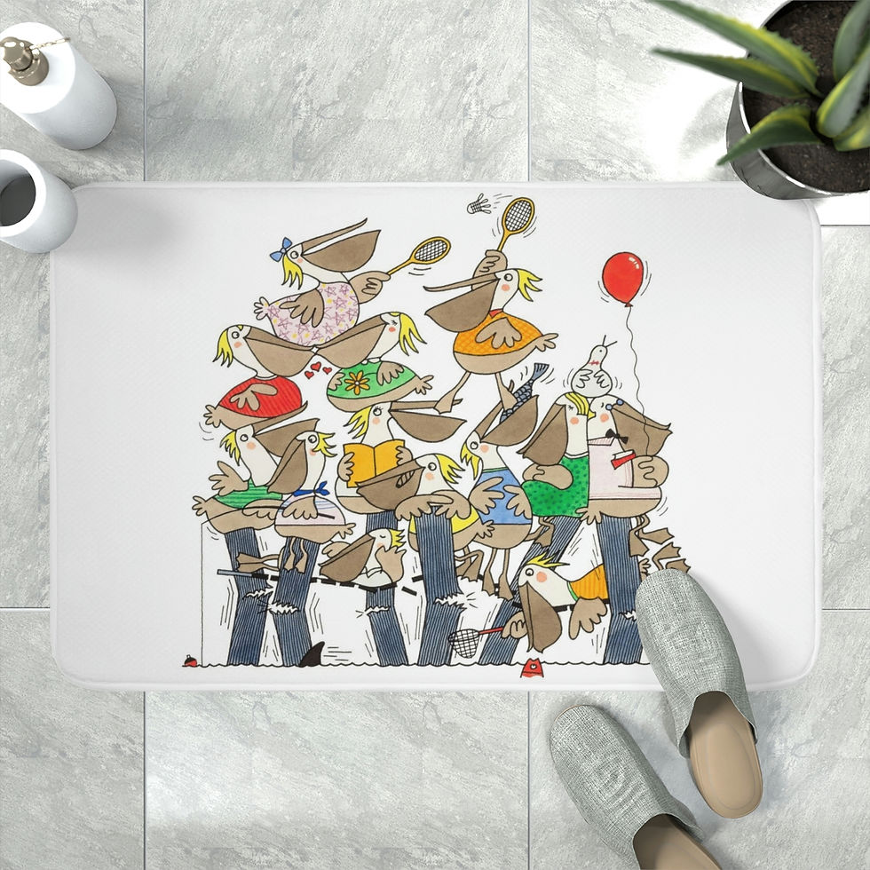Thumbnail: Endangered Species by Ikki Matsumoto Memory Foam Bath Mat