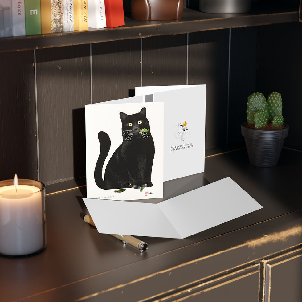 Thumbnail: Bird, What Bird!? by Ikki Matsumoto Greeting Cards Set - 8, 16, or 24 Pieces