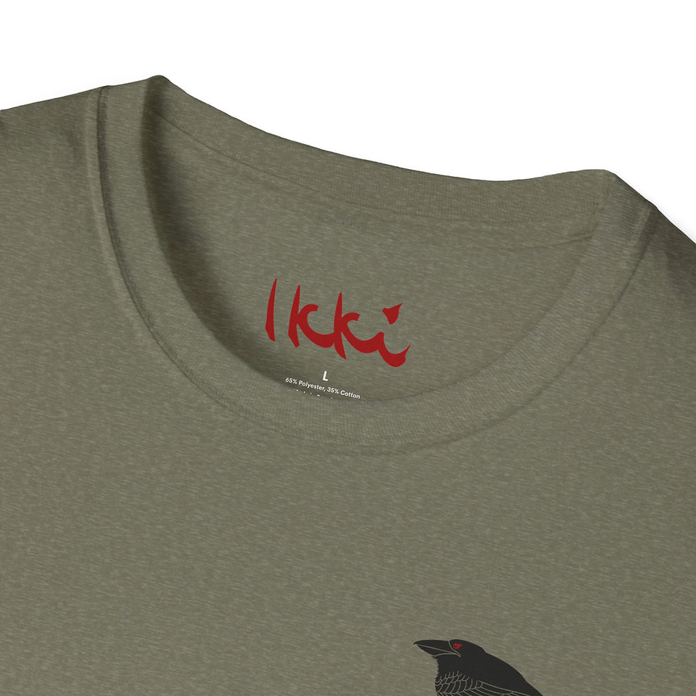 Thumbnail: Eat More Crow by Ikki Matsumoto Unisex Softstyle T-Shirt
