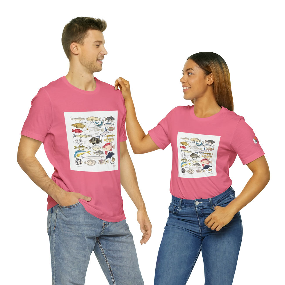 Thumbnail: Florida Fish Unisex Jersey Short Sleeve Tee by Ikki Matsumoto