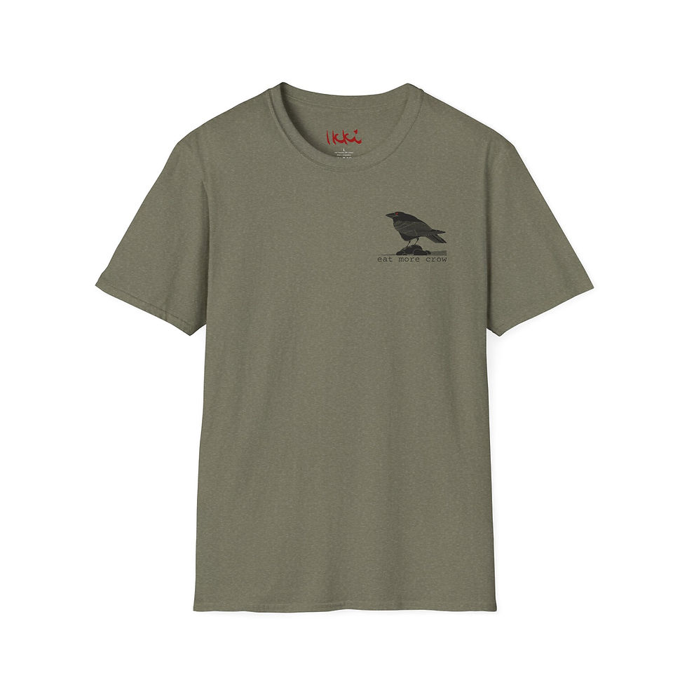 Thumbnail: Eat More Crow by Ikki Matsumoto Unisex Softstyle T-Shirt