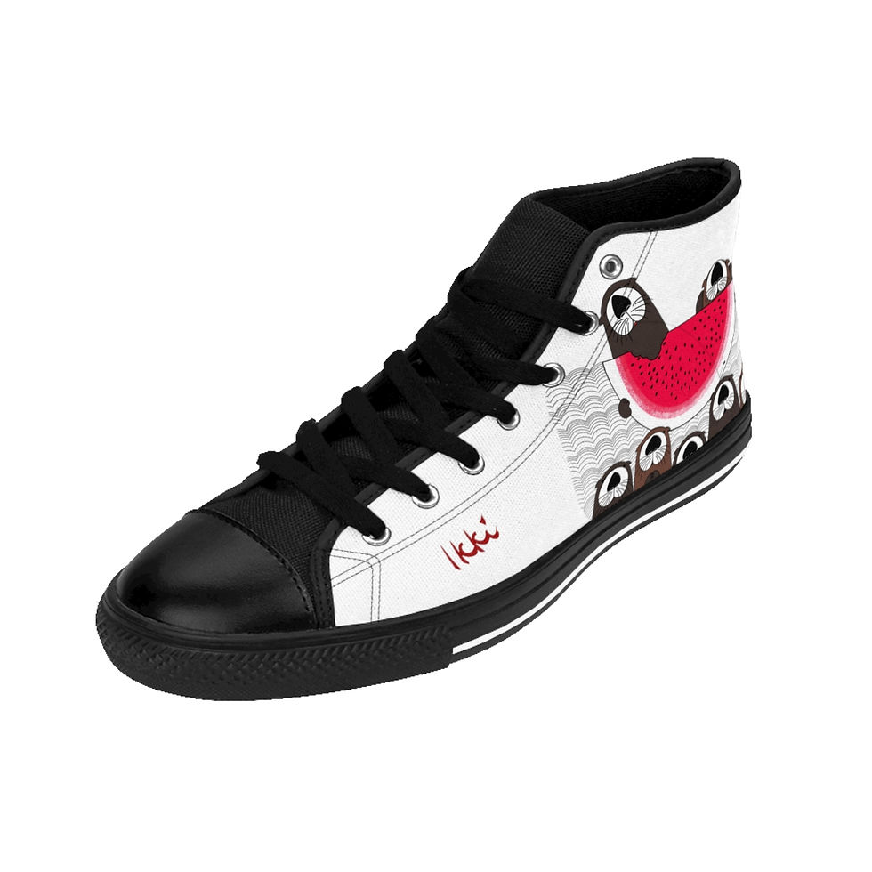 Thumbnail: Ottermelon by Ikki Matsumoto Women's High-top Sneakers