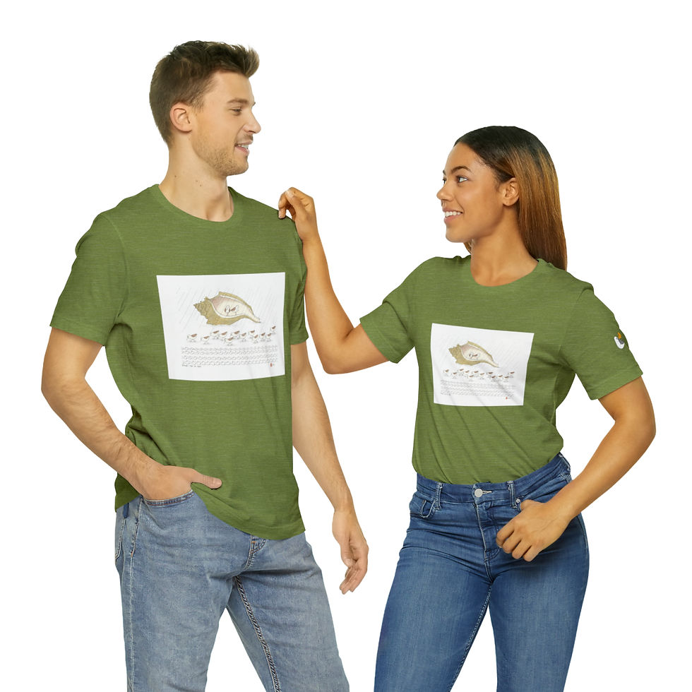 Thumbnail: Shell-ter in the Rain Unisex Style Jersey Short Sleeve Tee by Ikki Matsumoto