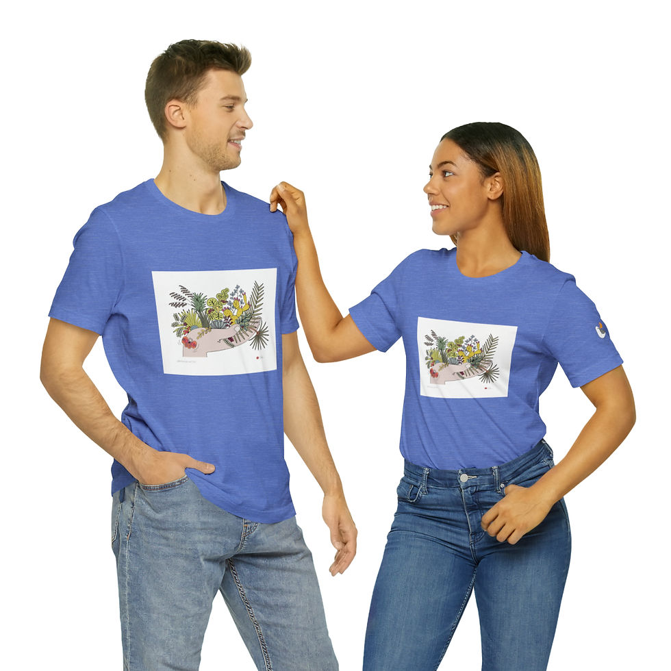 Thumbnail: Growing Native Unisex Jersey Short Sleeve Tee by Ikki Matsumoto