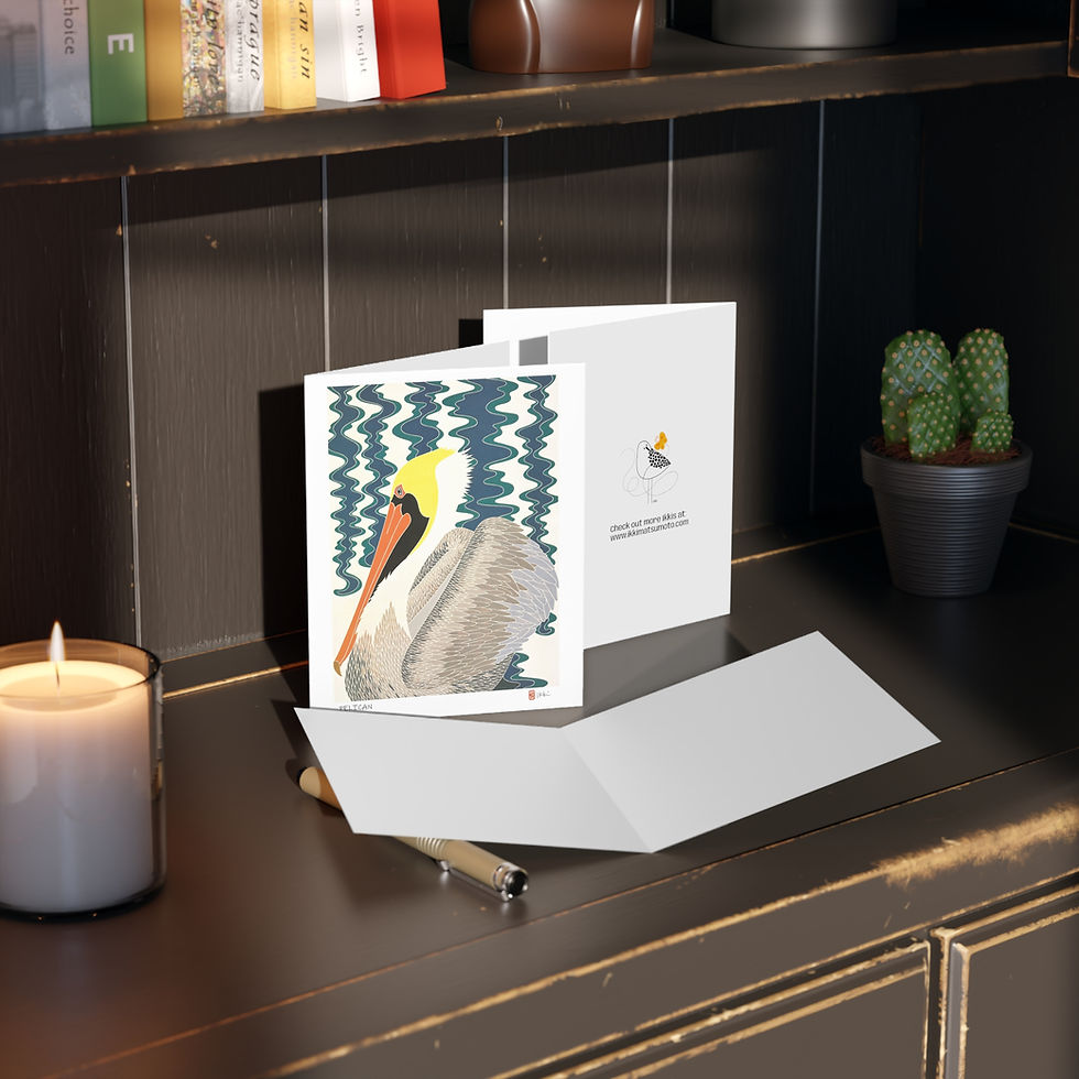 Thumbnail: Pelican by Ikki Matsumoto Cards - 8, 16, or 24 Pieces