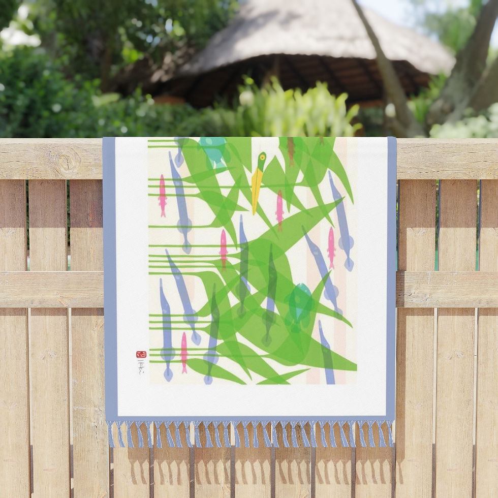 Thumbnail: Fish Tales by Ikki Matsumoto Boho Beach Cloth
