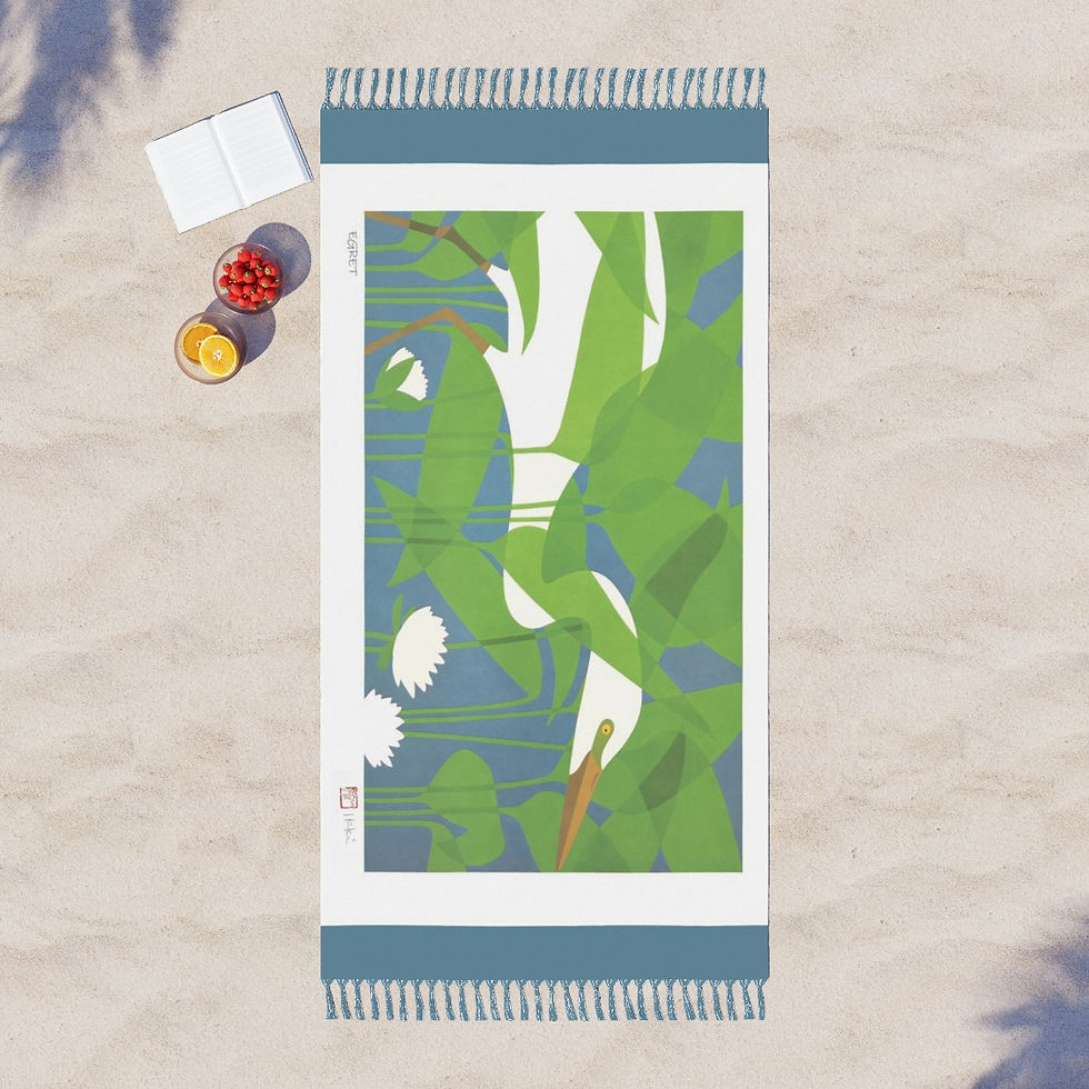 Thumbnail: Egret by Ikki Matsumoto Boho Beach Cloth