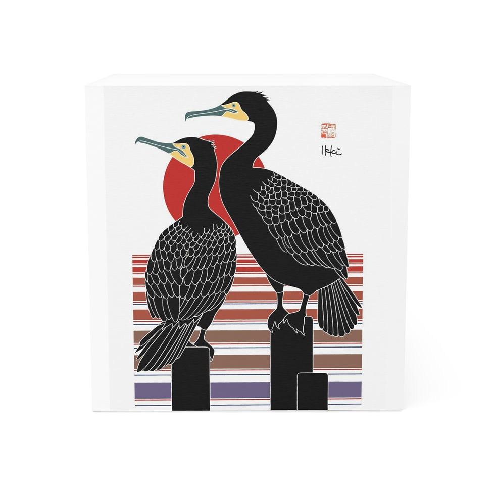 Thumbnail: Cormorants by Ikki Matsumoto Note Cube