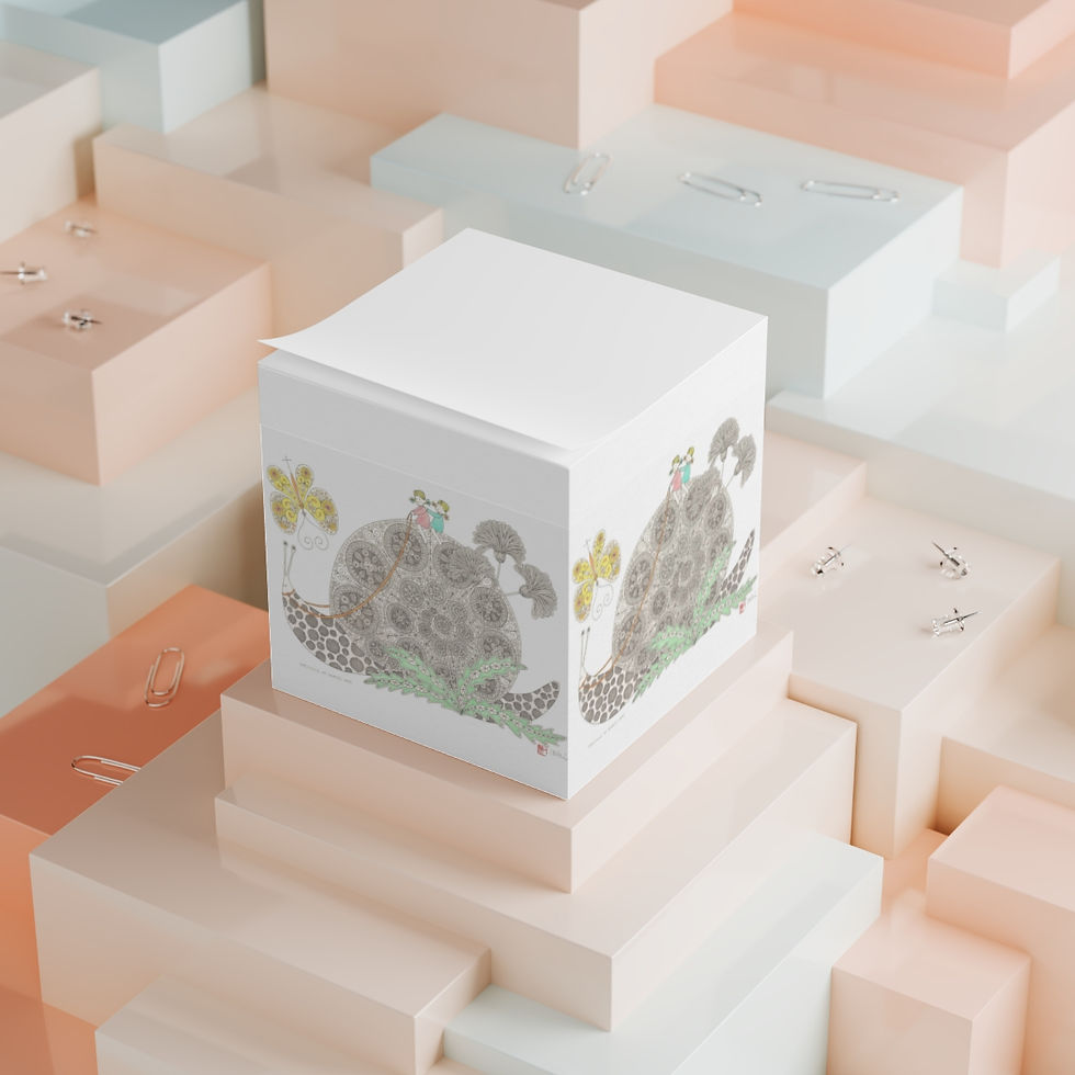 Thumbnail: Speeding at a Snails Pace by Ikki Matsumoto Note Cube