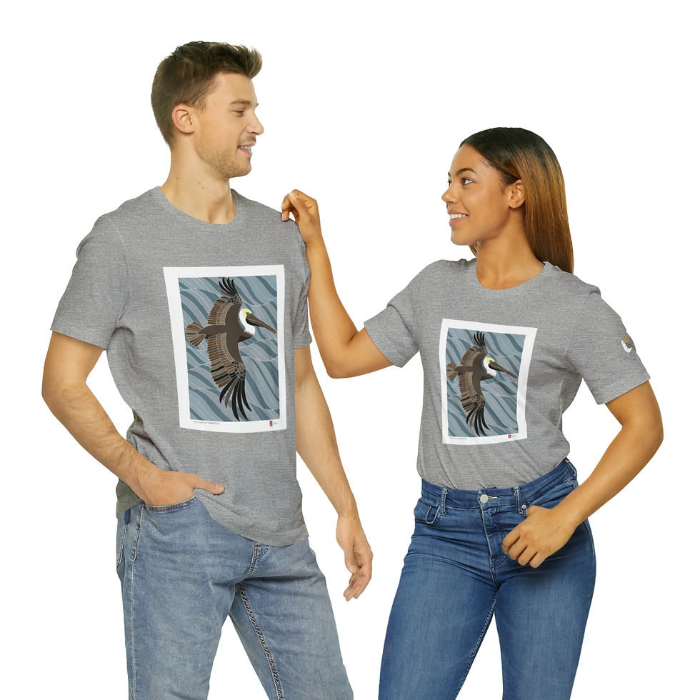 Thumbnail: Pelicans on Parade Unisex Style Jersey Short Sleeve Tee by Ikki Matsumoto