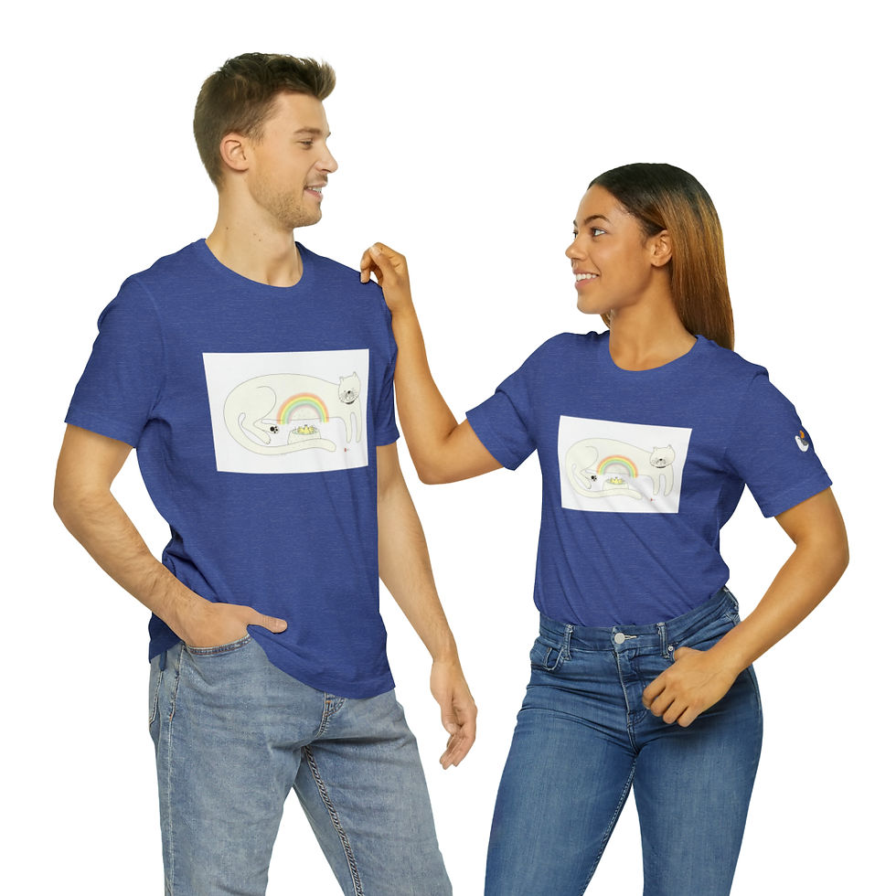 Thumbnail: Singing in the Rainbow Unisex Style Jersey Short Sleeve Tee by Ikki Matsumoto