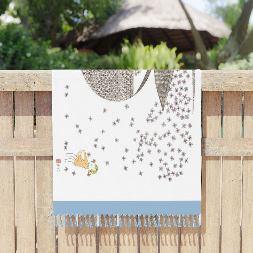 Thumbnail: Say It With Flowers by Ikki Matsumoto Boho Beach Cloth