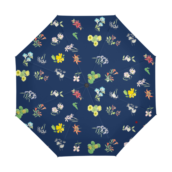 Thumbnail: Florida Wild Flowers by Ikki Matsumoto Automatic Umbrella