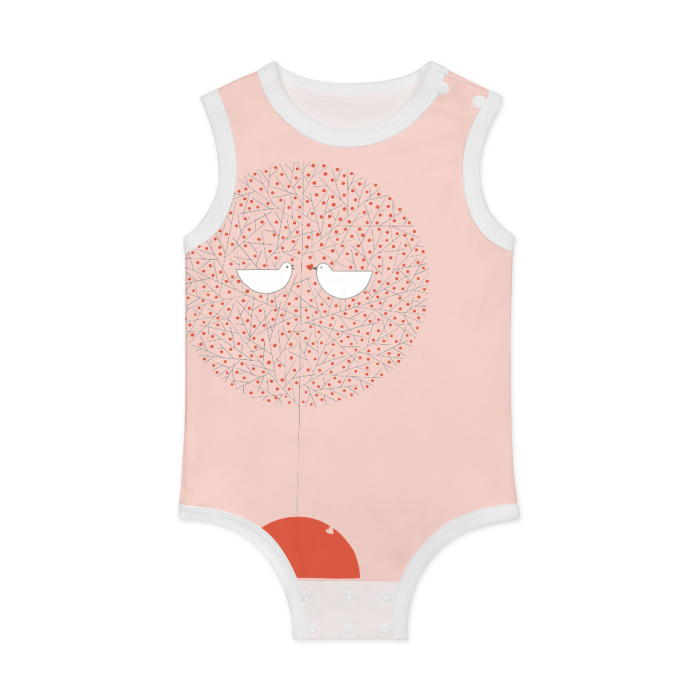 Thumbnail: All-Over Print Baby Tank Bodysuit | 100% Cotton 