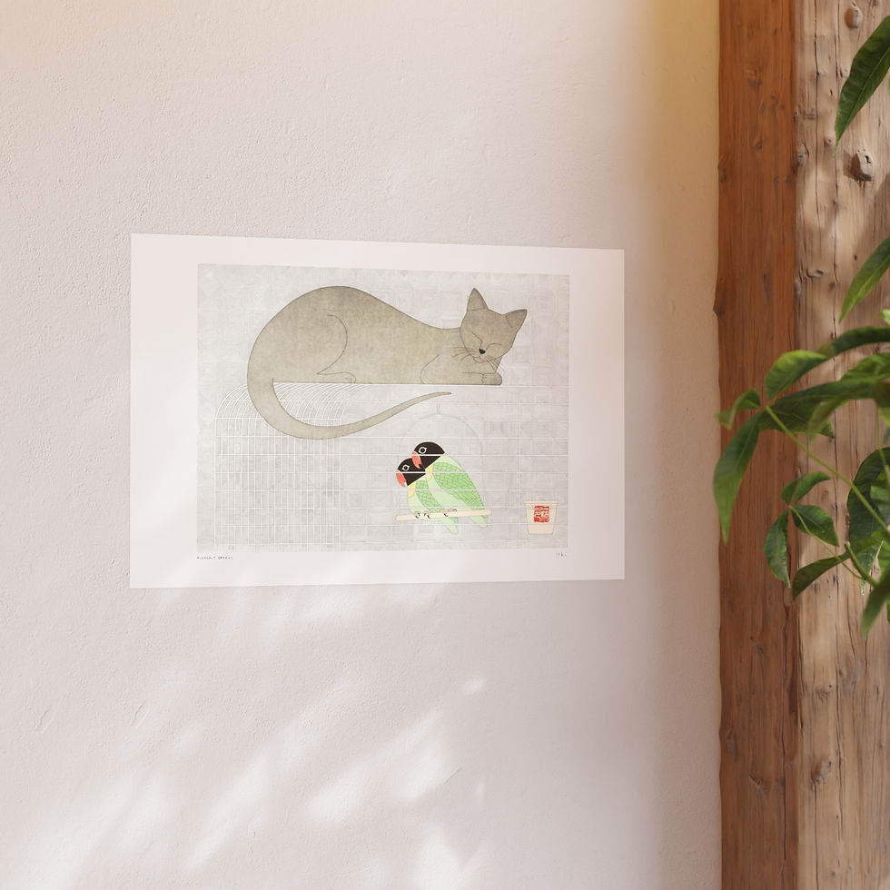 Thumbnail: Pleasant Dreams Satin and Archival Matte Posters by Ikki Matsumoto