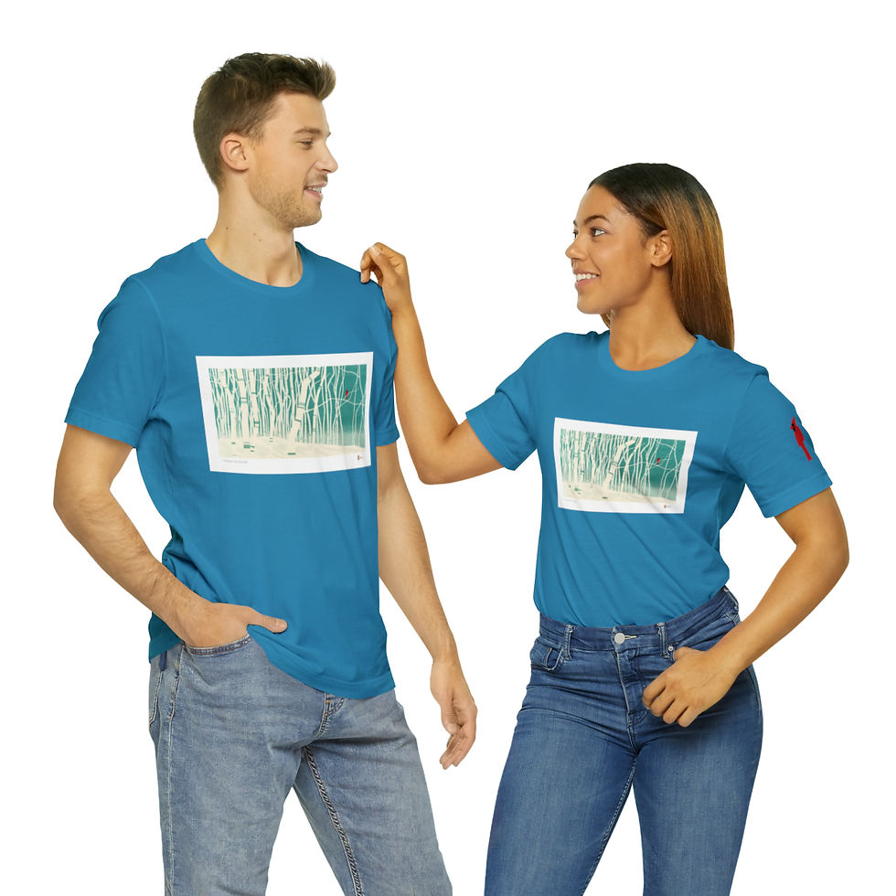 Thumbnail: A Touch of Color Unisex Jersey Short Sleeve Tee by Ikki Matsumoto