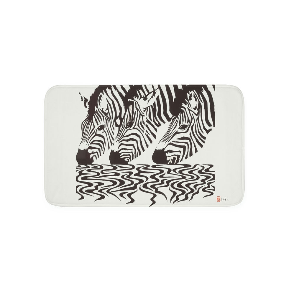 Thumbnail: Water's Edge by Ikki Matsumoto Memory Foam Bath Mat